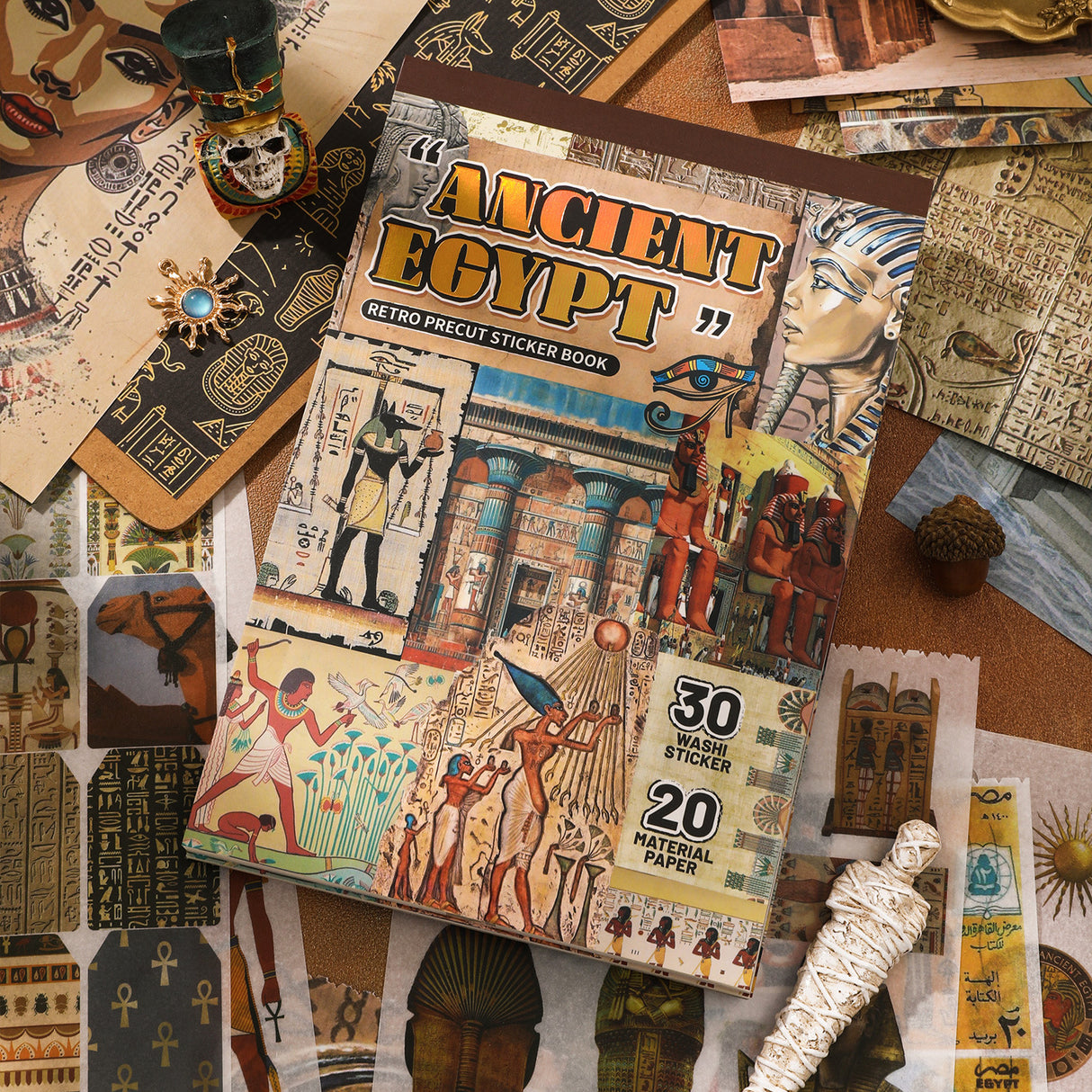 Ancient Egypt Vintage Sticker Book
