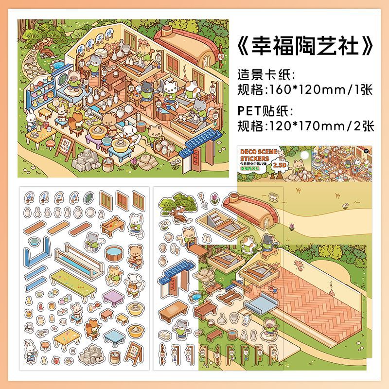 Opening Today Vol.8 Scene Sticker Sheet