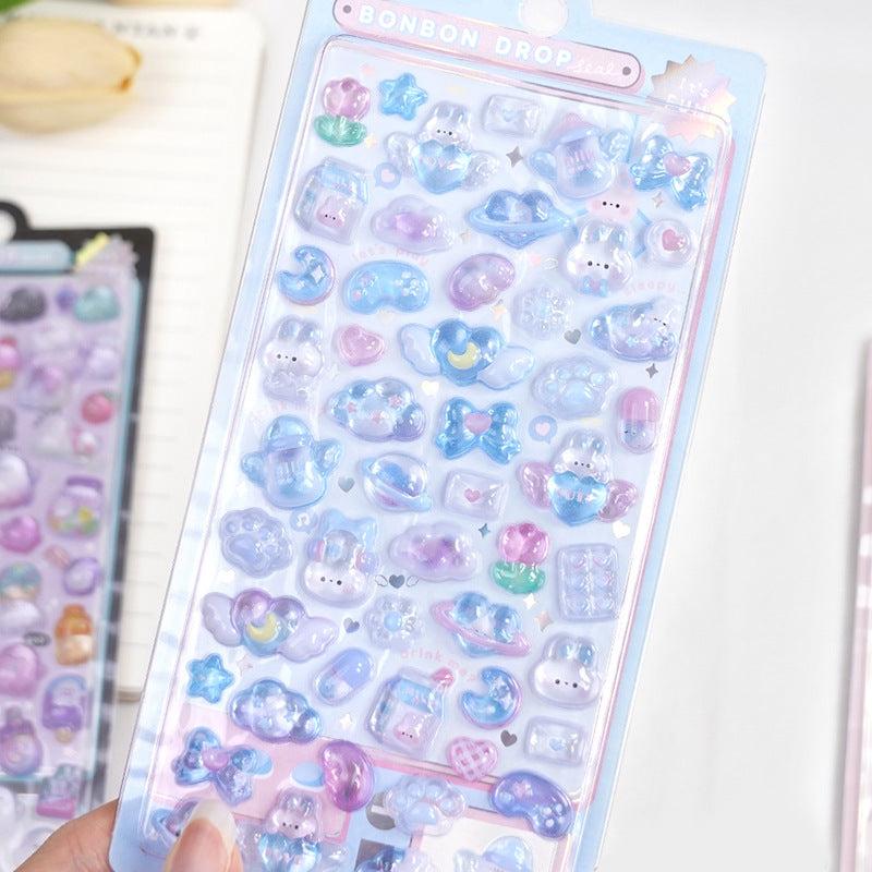 Cute Animal 3D Sticker Sheet Vol.2