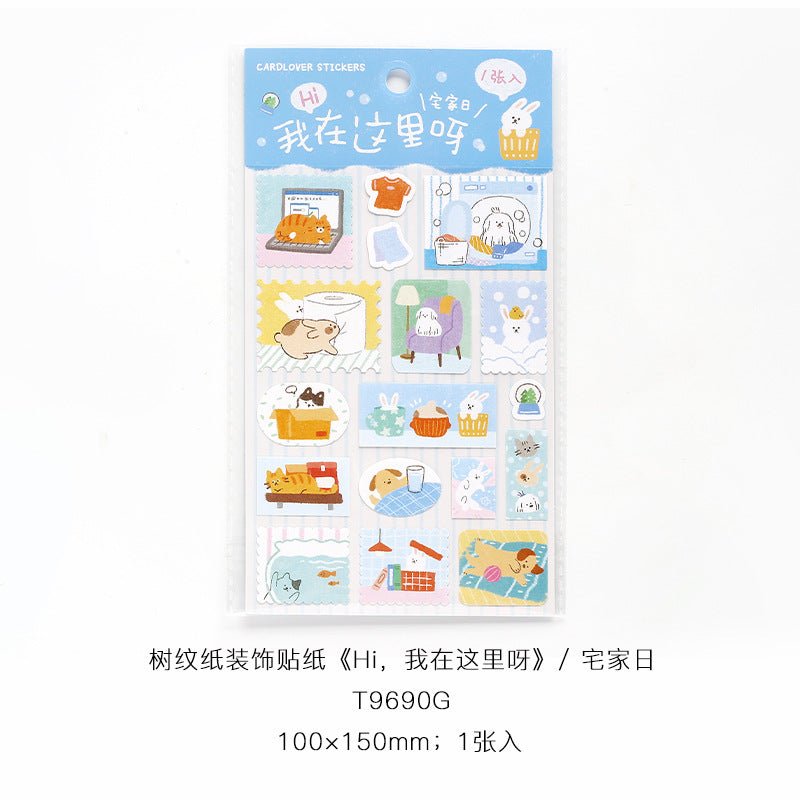 Kawaii Animal Sticker Sheet
