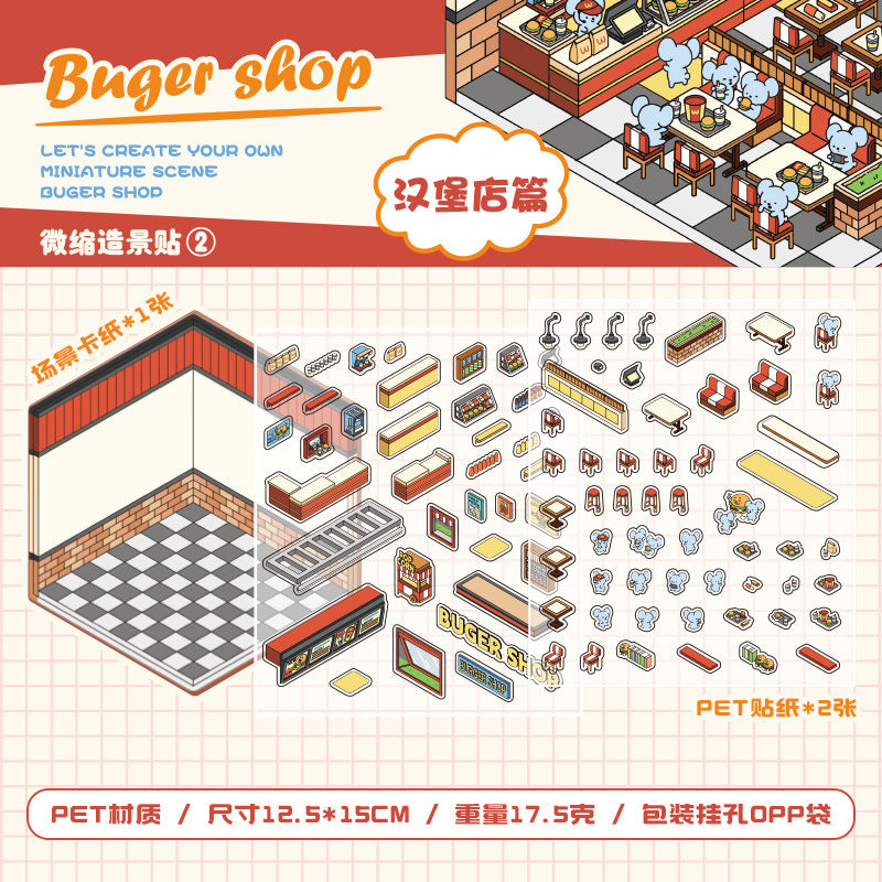 World Of Adventure Scene Sticker Sheet