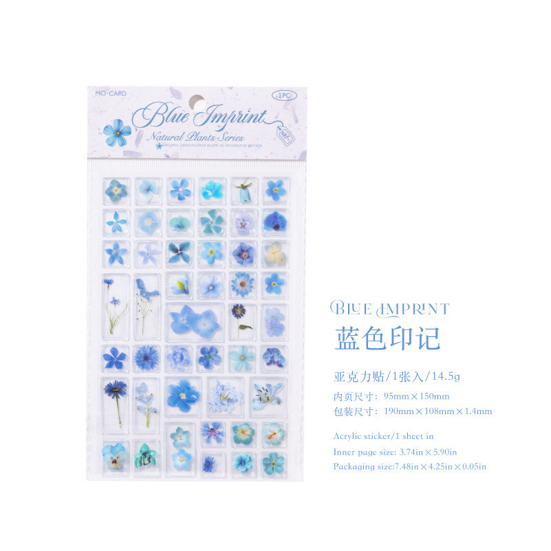Dry Flower 3D Sticker Sheet