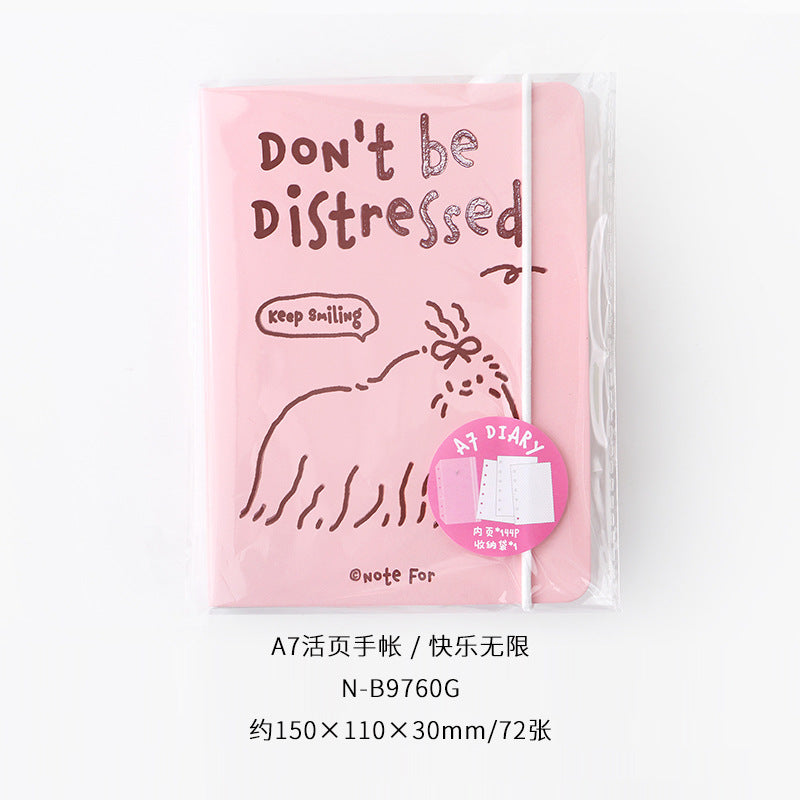 A7 Size Colorful Loose-leaf Notebook