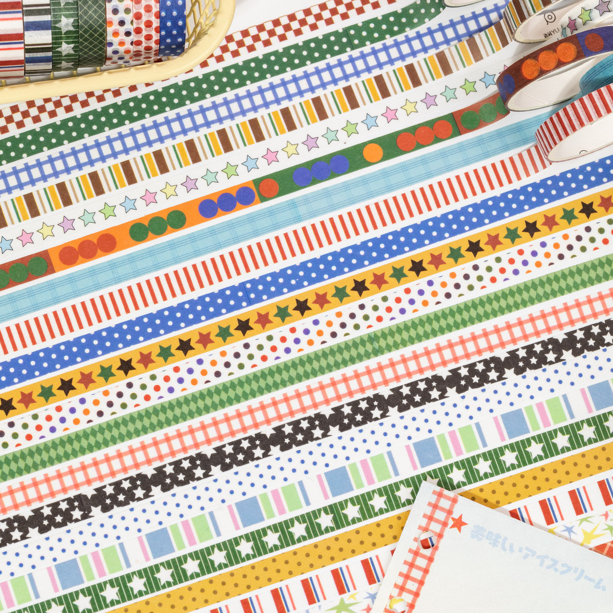 10 Rolls Retro Style Washi Tape Set