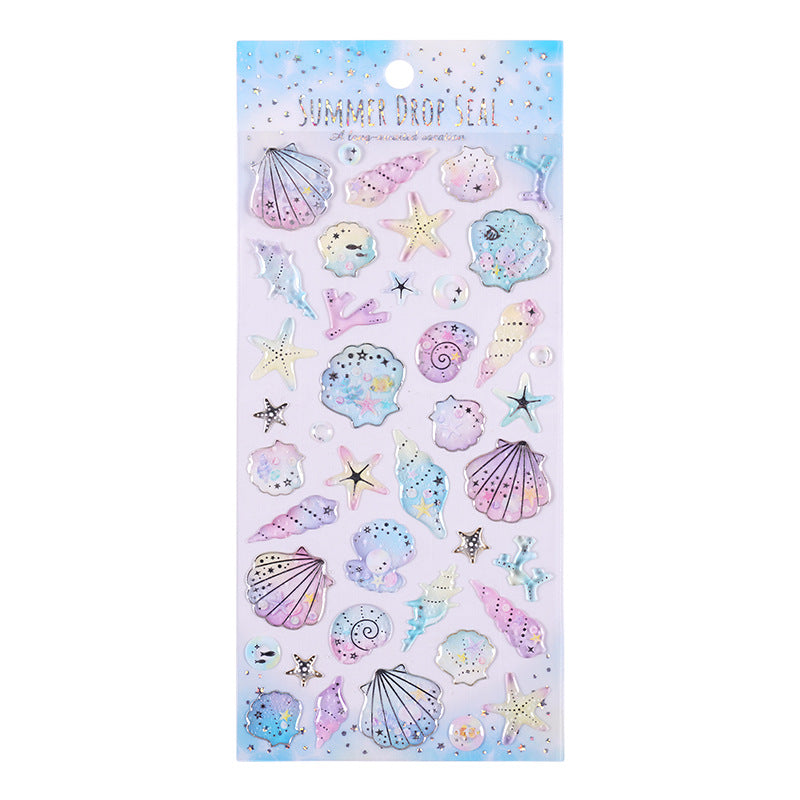 Ocean Series 3D Sticker Sheet