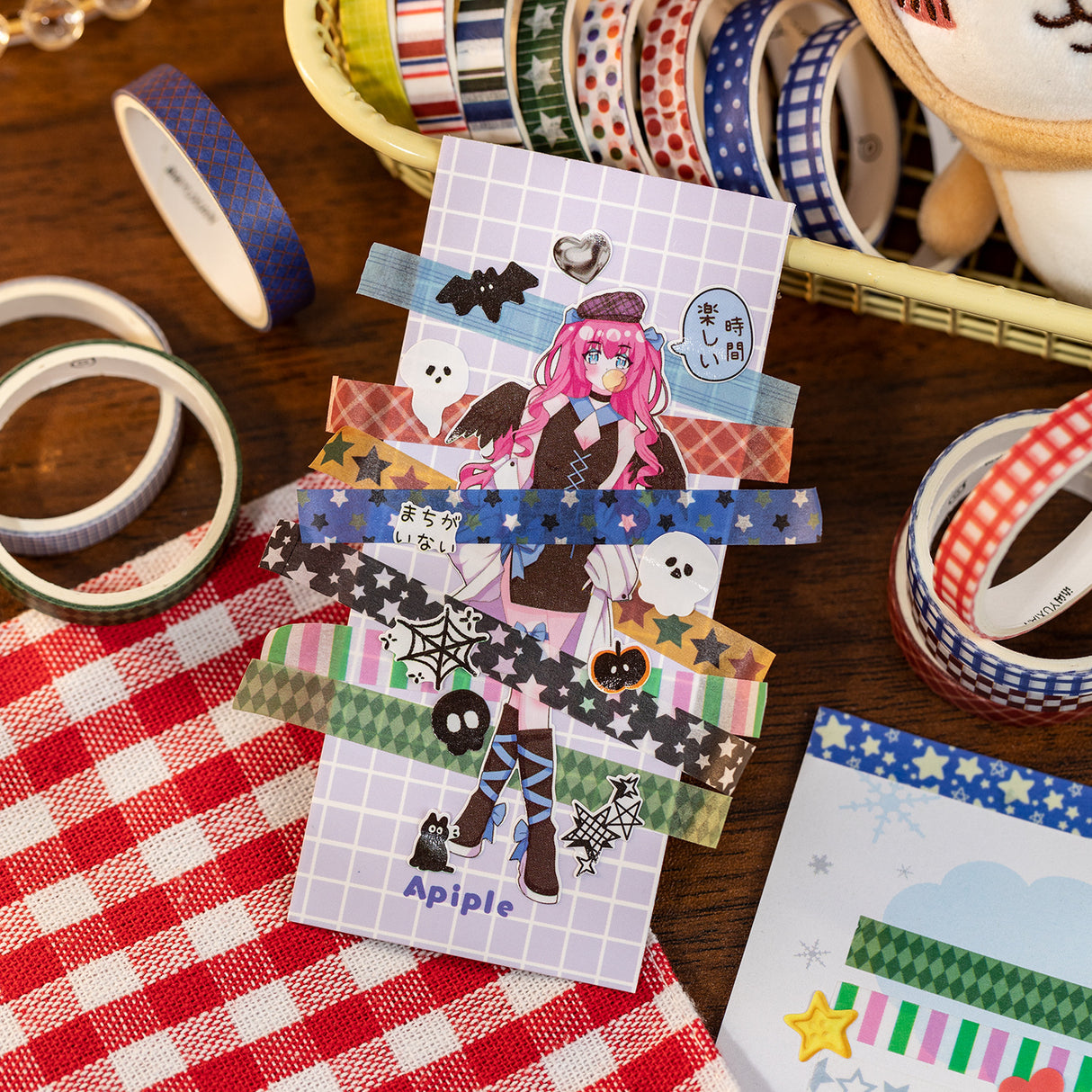 10 Rolls Retro Style Washi Tape Set