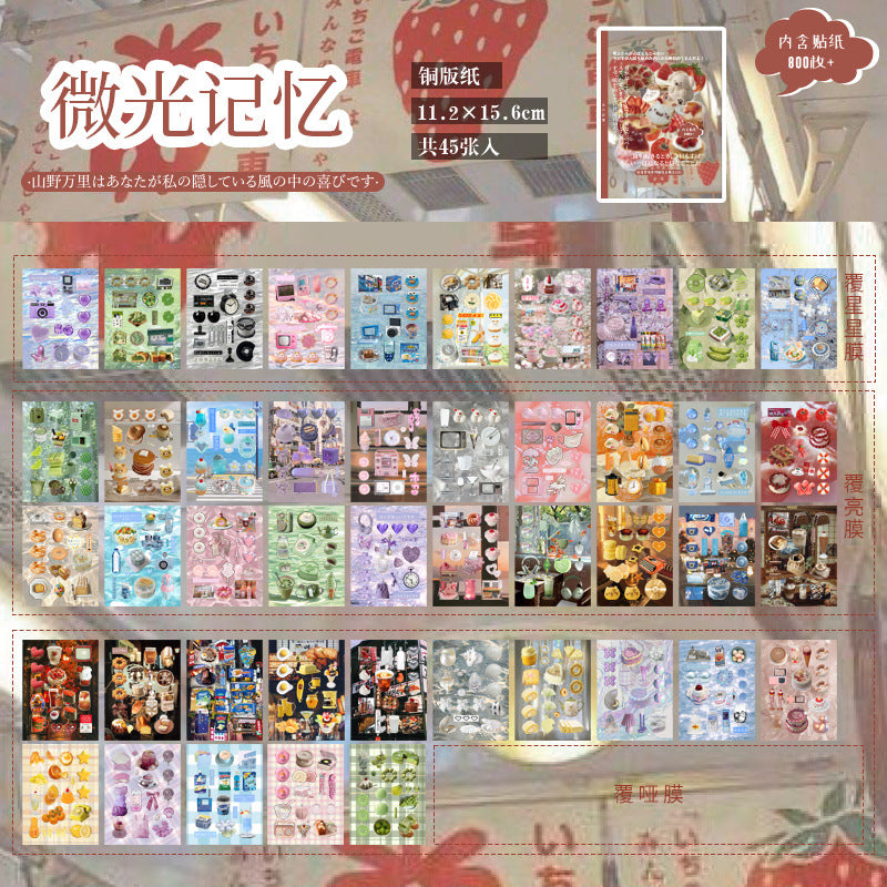 800pcs Retro Sticker Book Series 3