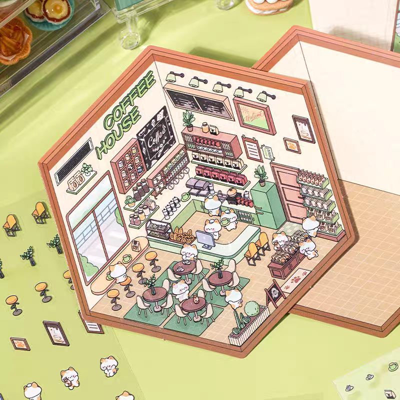 World Of Adventure Scene Sticker Sheet