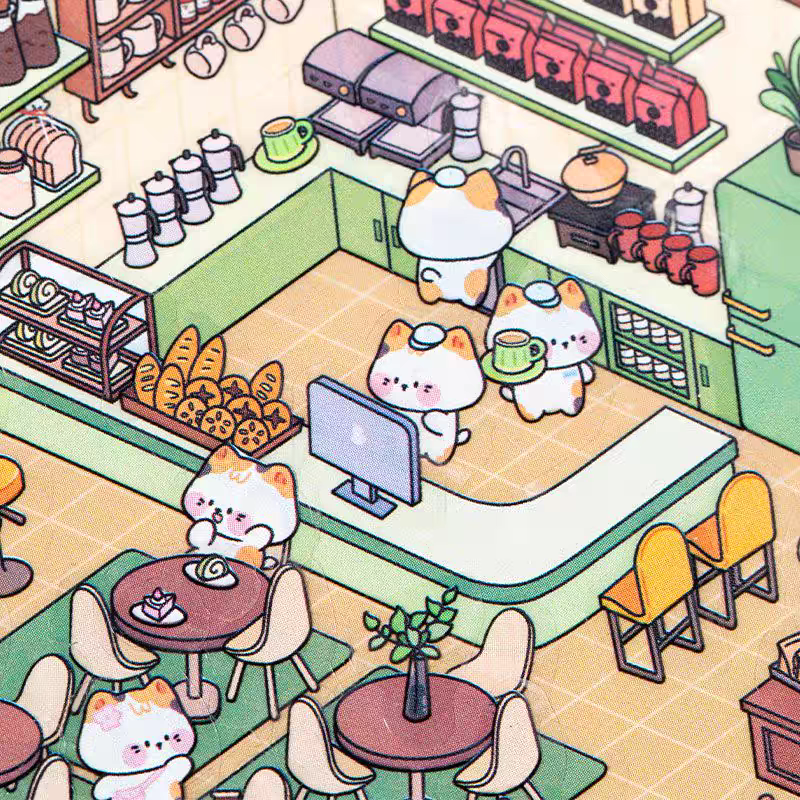 World Of Adventure Scene Sticker Sheet