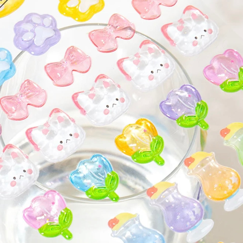 Sweet Party Cute 3D Sticker Sheet Vol.1