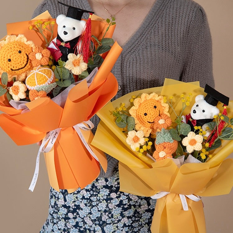 Rejoyce Handmade Crochet Graduation Flower Bouquet