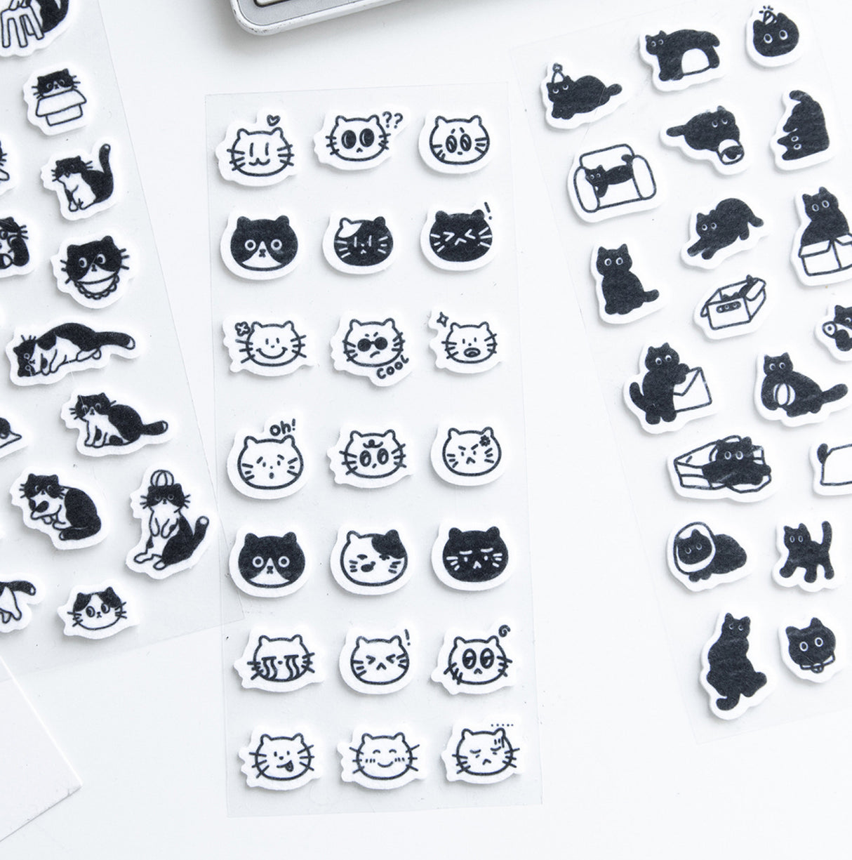Cat Fuzzy Sticker Sheet
