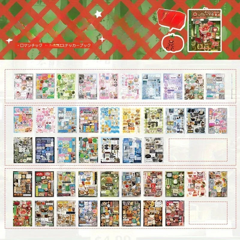 800pcs Retro Sticker Book Series 1