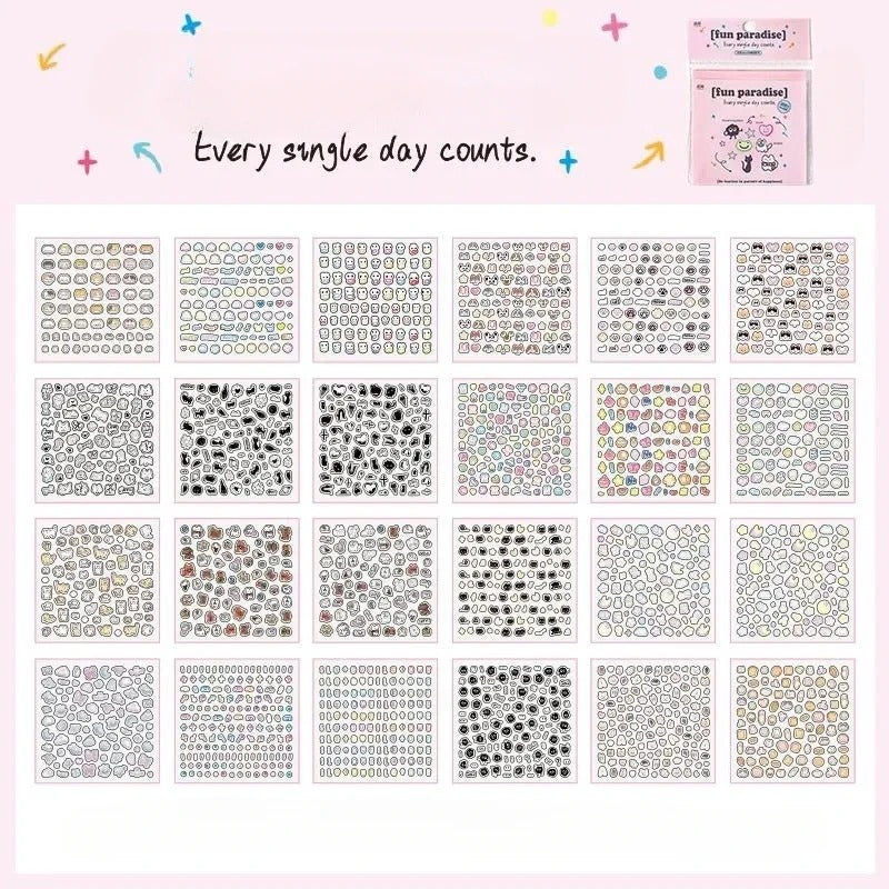 1600pcs Mini Deco Sticker Book