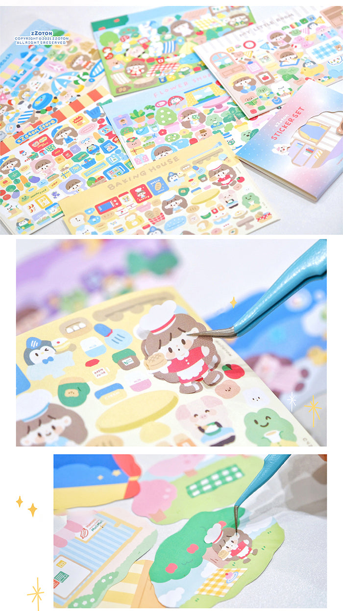 Randloser Molinta-Aufkleberbogen