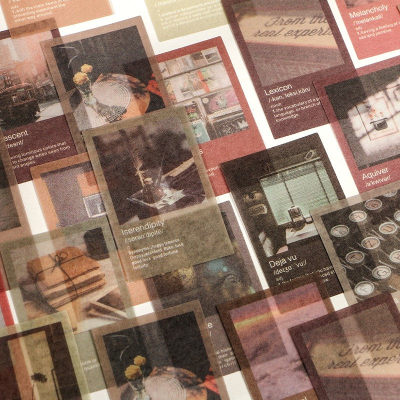 Letter of Time Poetry Washi Papier Stickertüte