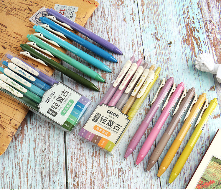 DS-099 Vintage Color Gel Pen Set