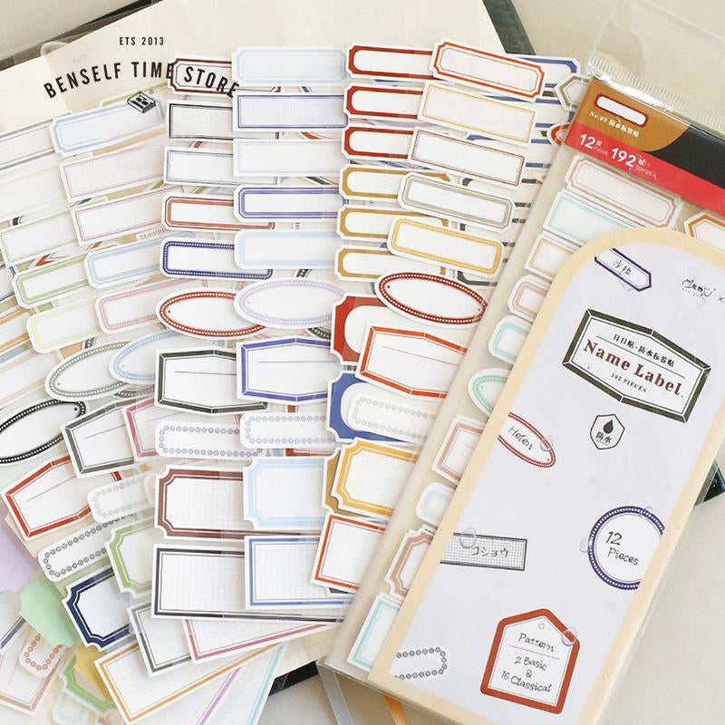 BenzStore Waterproof Label Sticker