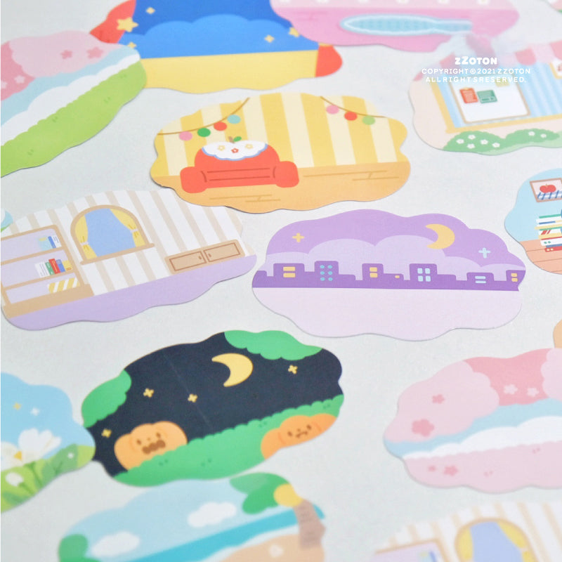 Randloser Molinta-Aufkleberbogen