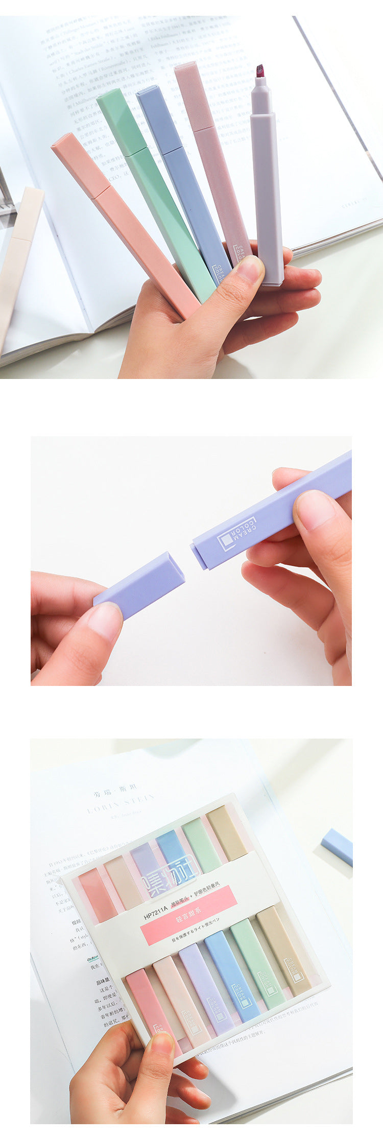 Soft Tip Highlighter 6 Pieces Set