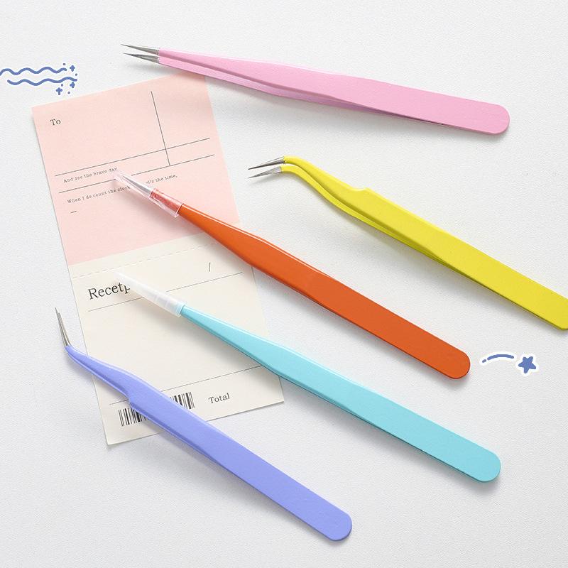 Stainless Steel Tweezers Macarone Color