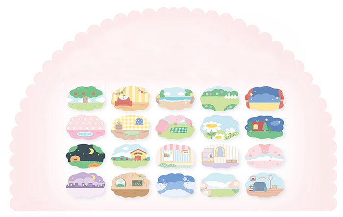 Randloser Molinta-Aufkleberbogen