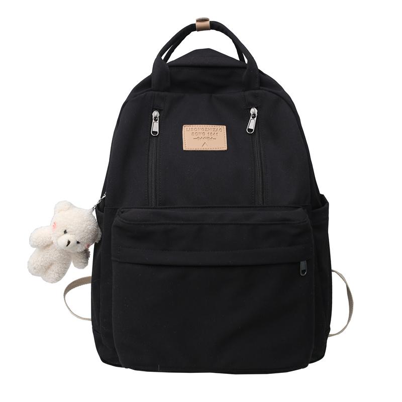 Multifunction Double Zipper Backpack