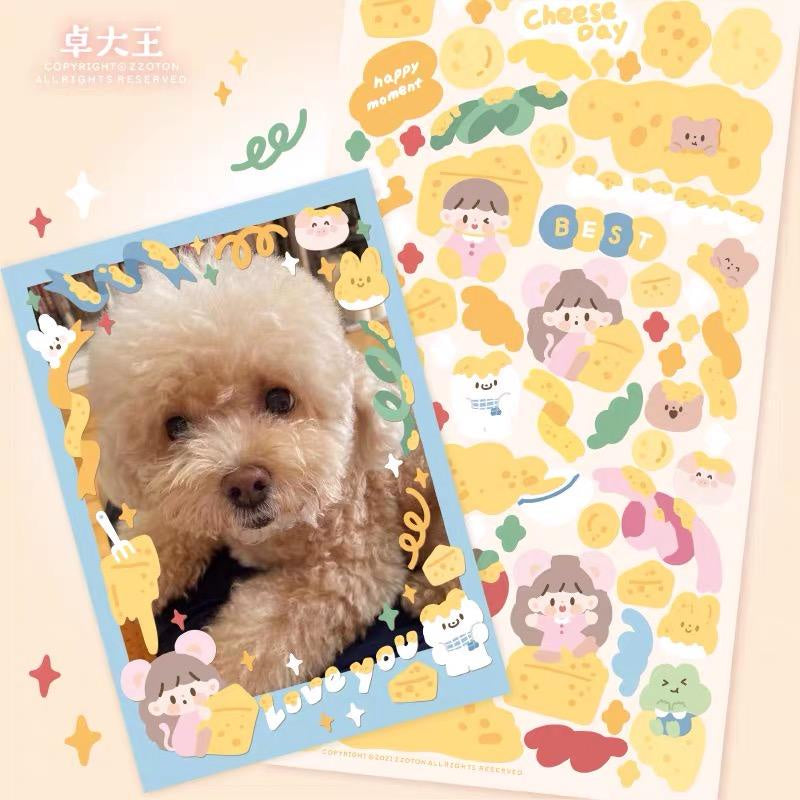 Molinta Edgeless Dairy Toploader Sticker Scrapbooking Deco Stickers