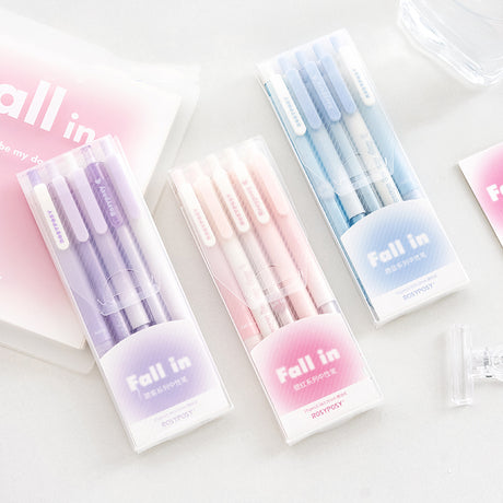 5pcs Blush Color Design Gel Pens Set