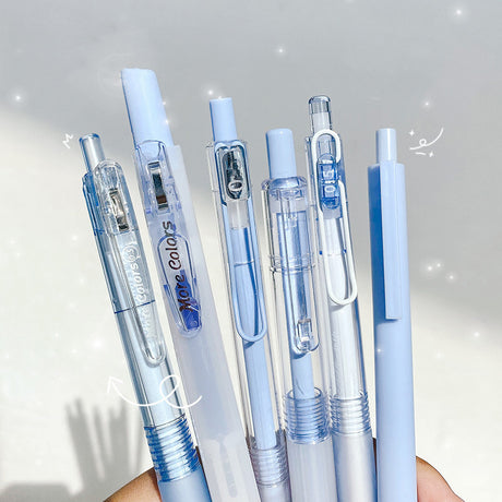 6pcs Cream Gel Pens and Highlighter Set