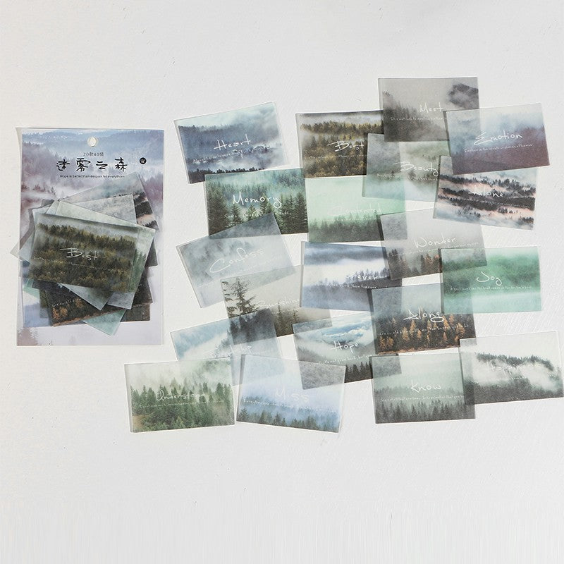 Letter of Time Poetry Washi Papier Stickertüte