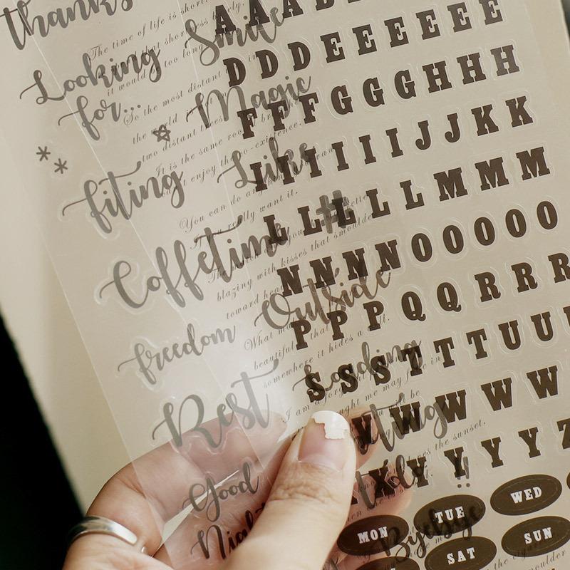 BenzStore Alphabet Sticker