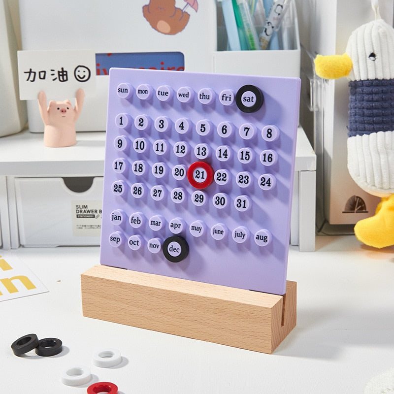 Cute Creativity Desktop Perpetual Calendar