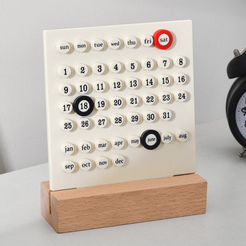Cute Creativity Desktop Perpetual Calendar