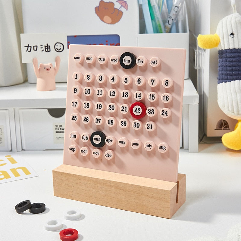 Cute Creativity Desktop Perpetual Calendar