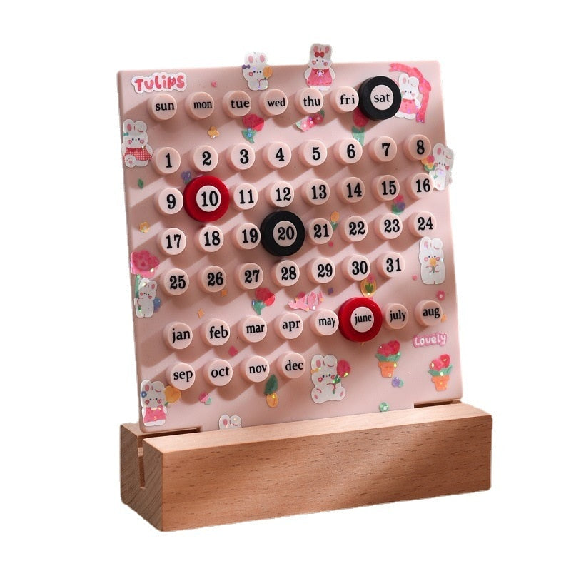 Cute Creativity Desktop Perpetual Calendar