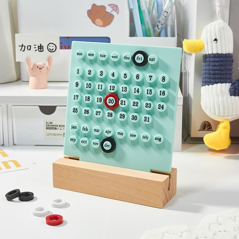 Cute Creativity Desktop Perpetual Calendar
