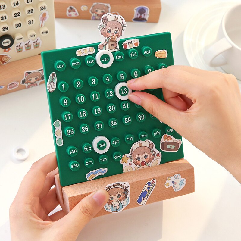 Cute Creativity Desktop Perpetual Calendar