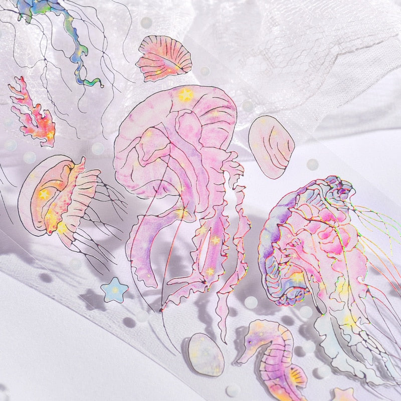 Ausverkauf! Glitzernde Laser-Tiere-Aufkleber