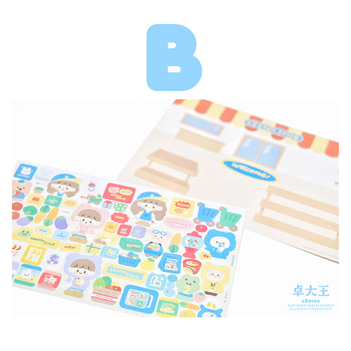 Randloser Molinta-Aufkleberbogen