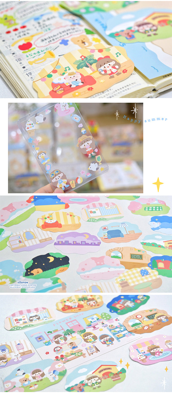 Randloser Molinta-Aufkleberbogen