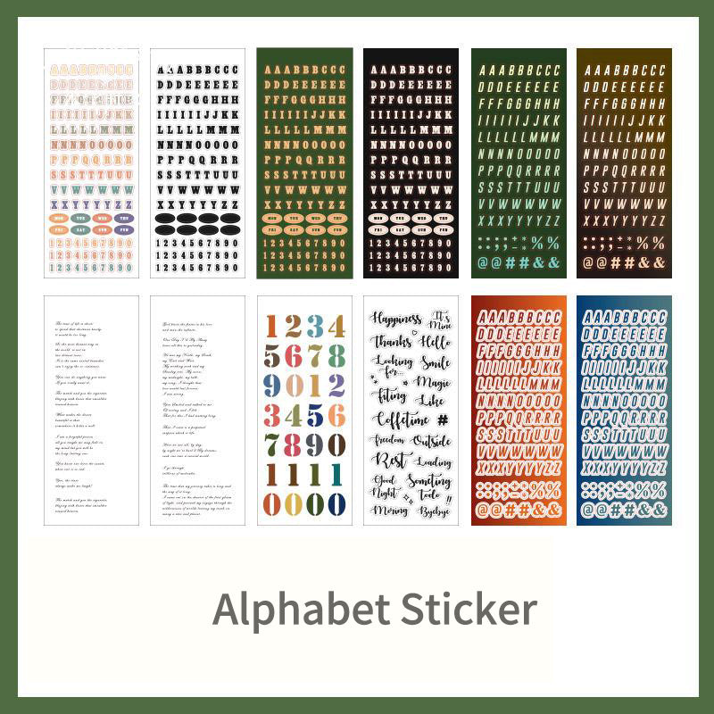 BenzStore Alphabet Sticker