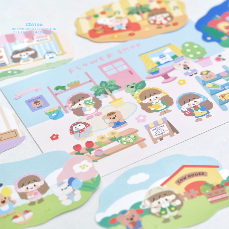 Randloser Molinta-Aufkleberbogen