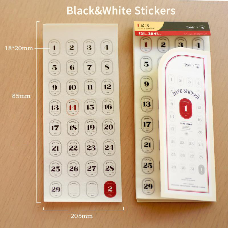 BenzStore 365Days Sticker2 (Black&White)