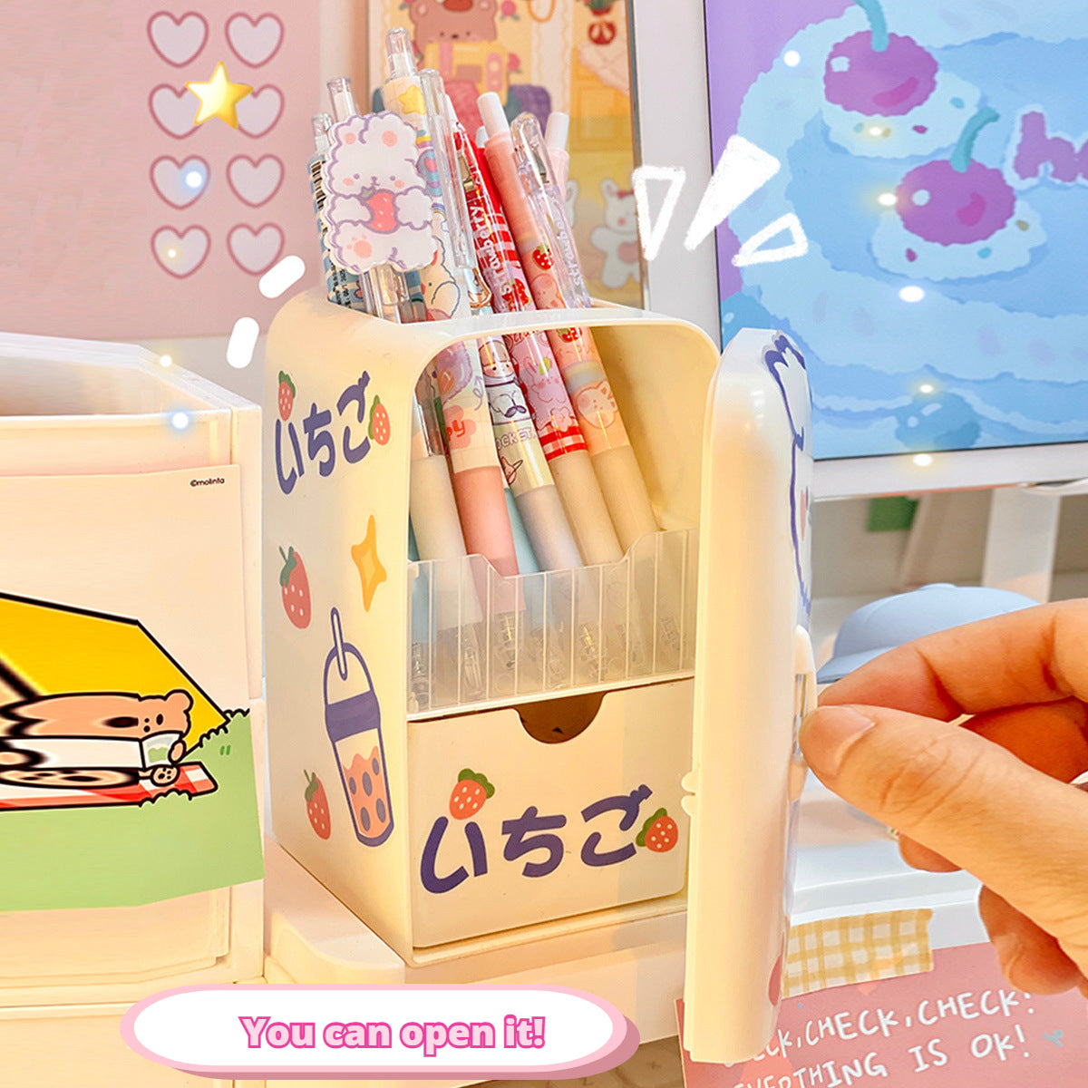 Adorable Fridge Desk Organizer Pencil Holder