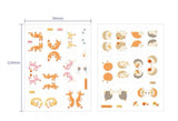 Cute Nature and Animals Index Stickers