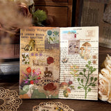 100 Pcs Vintage Garden Sticker Set