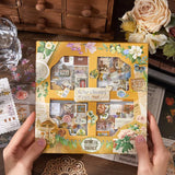 100 Pcs Vintage Garden Sticker Set