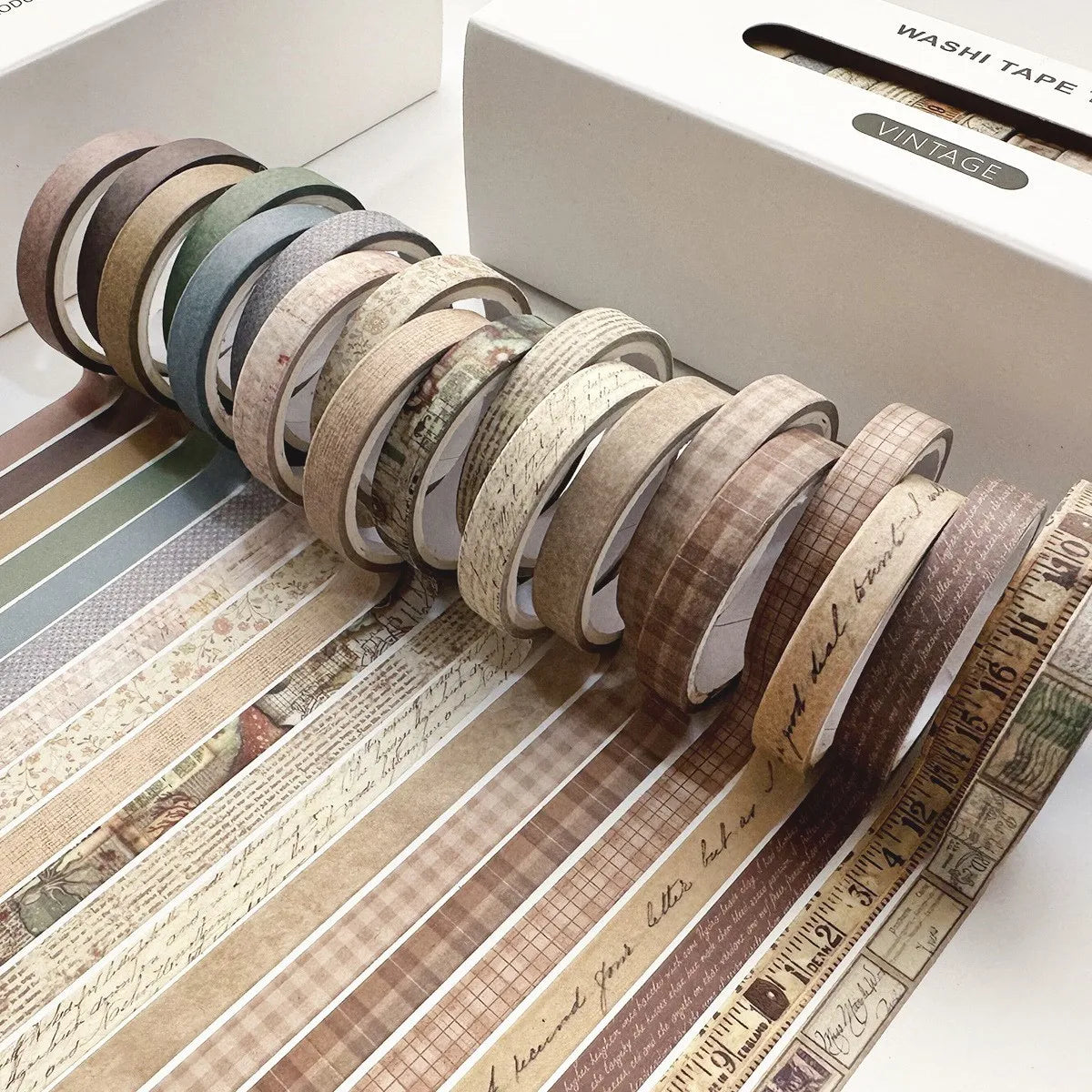 20 Rolls Vintage Washi Tape Set