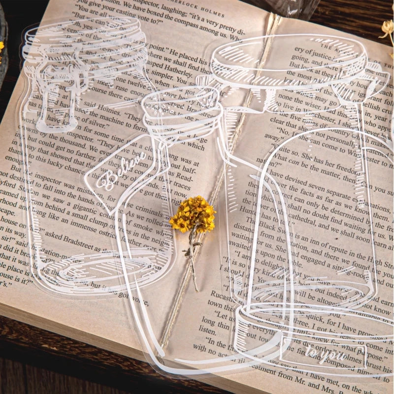 20 Transparente Lesezeichen Mit Getrockneten Blumen – DIY Buchmarkierungen Inkl. Pinzette